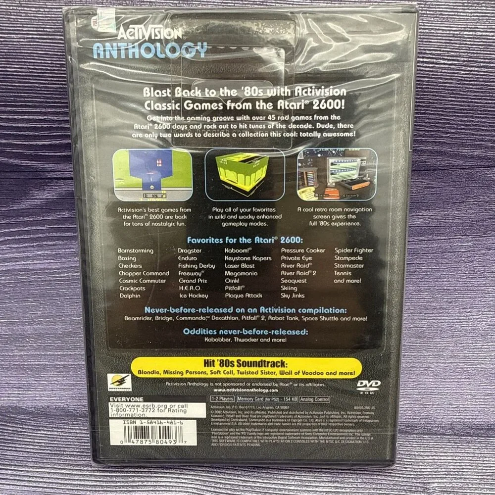 SEALED Activision Anthology Sony PlayStation 2 PS2 Game NEW E Activision 2002